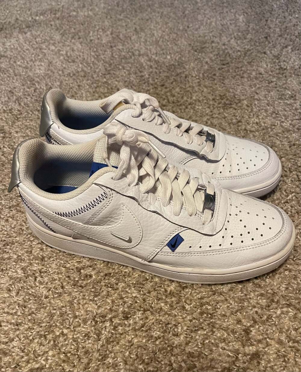 Nike Women's Court Vision Low SE White  Court Shoes Sz 9